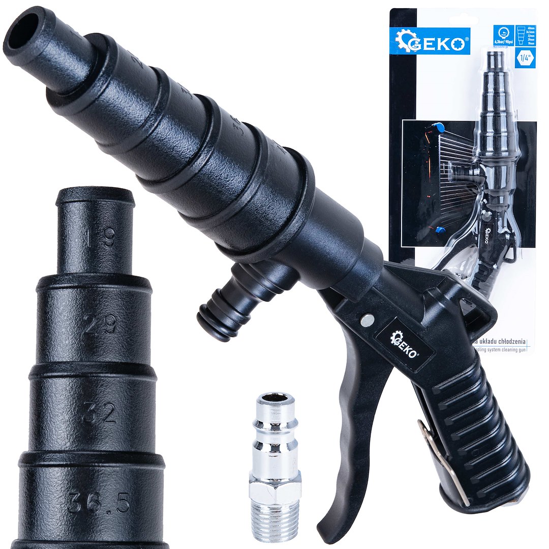 Hűtőrendszer-tisztító pisztoly, 1/4 Hűtőrendszer-tisztító pisztoly, 1/4