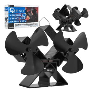 Dupla kandallóventilátor, termoelektromos, 154 mm | GEKO