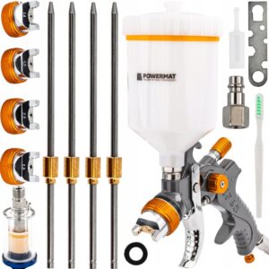 Szórópisztoly tartozékokkal, 600ml | PM-PDM-170TZ