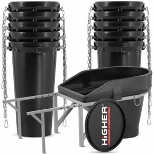 Építési törmelékcsúszda, 10m, fekete | HIGHER