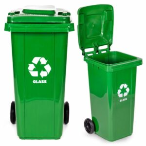 Üveghulladékgyűjtő, 120L | zöld