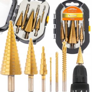 Lépcsős marófúró HSS, 6 db, 4-30mm | PM-ZWSF-6T