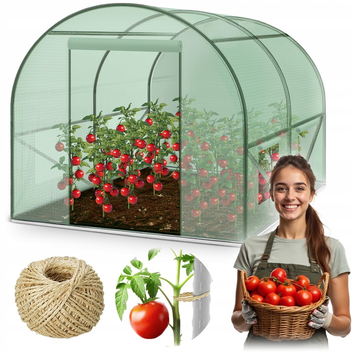 Kerti üvegház 2x2m, zöld | 4m2 Kerti üvegház 2x2m, zöld | 4m2