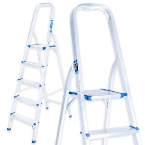 Alumínium létra, 150 kg, 5 fokos, összecsukható | GEKO