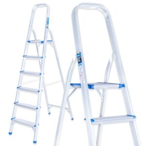 Alumínium létra, 150 kg, 6 fokos, összecsukható | GEKO