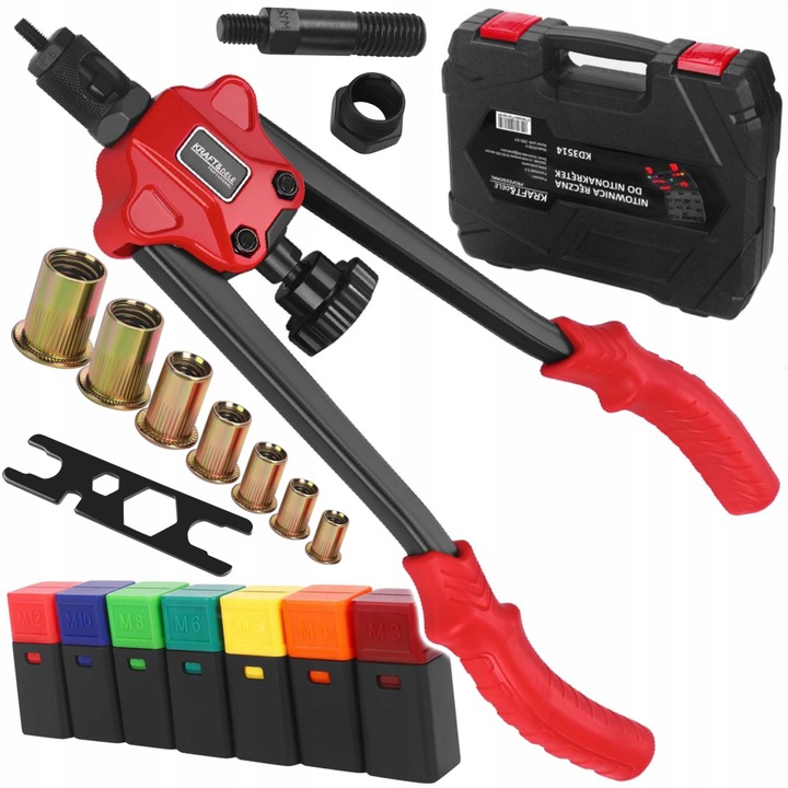 Kézi szegecshúzó, tartozékok | KD3514 Kézi szegecshúzó, tartozékok | KD3514