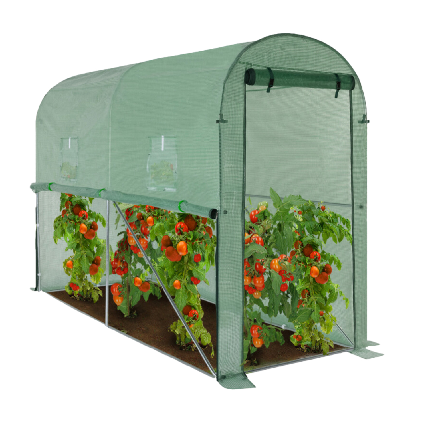 Kerti üvegház 3x1m, zöld | 13m2 Kerti üvegház 3x1m, zöld | 13m2