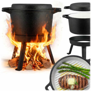 Öntöttvas üst serpenyővel 2in1 BD-480, 8L, zománcozott | Berdsen