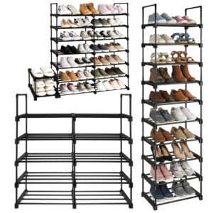 Cipőtartó 2 az 1-ben, 10 polc, 45x30x174cm | Ruhhy