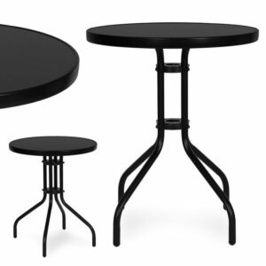 Kerek kerti asztal, 60cm, fekete | MultiGarden