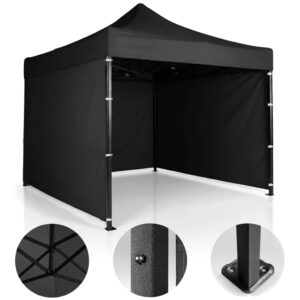 Értékesítési sátor, 3x3m, fekete | Plonos