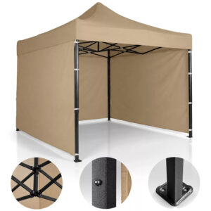 Értékesítési sátor, 3x3m, bézs | Plonos