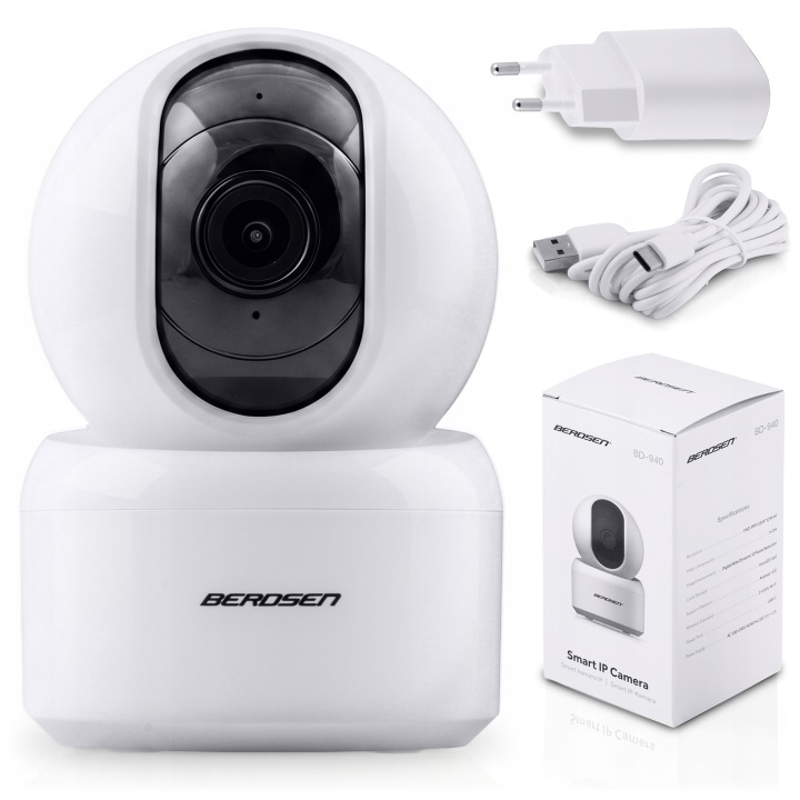Bébiőr kamerával BD-940, 3mp, fehér | Berdsen Bébiőr kamerával BD-940, 3mp, fehér | Berdsen