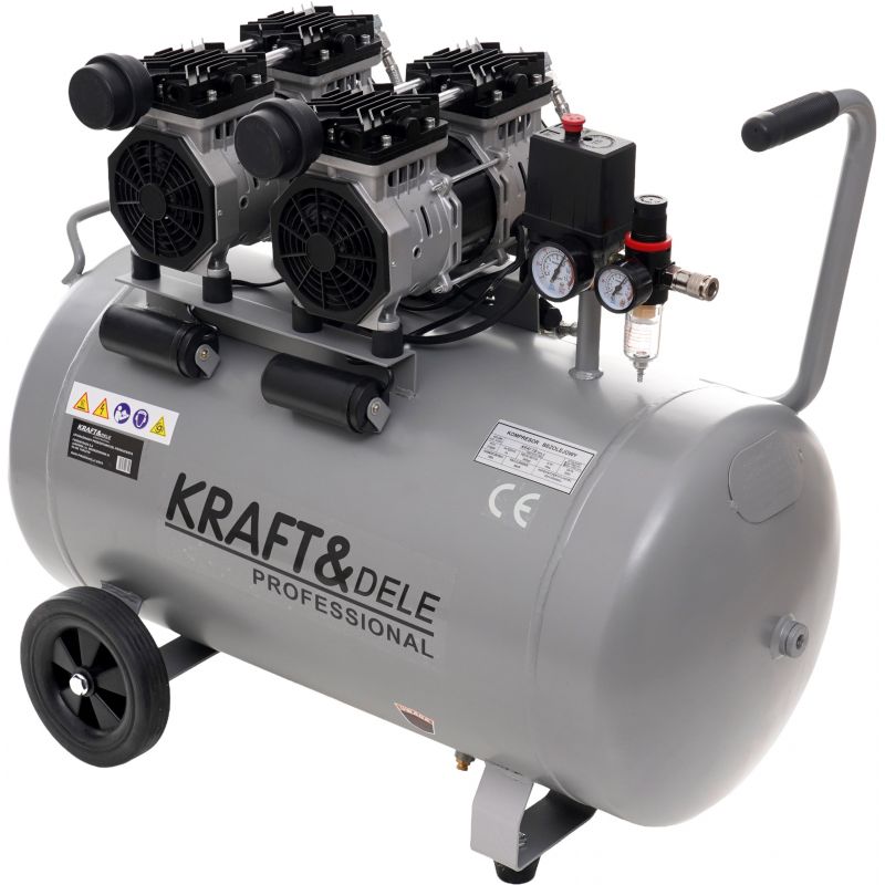 Olajmentes kompresszor, 100L, 2×1500W | KD1398 Olajmentes kompresszor, 100L, 2×1500W | KD1398