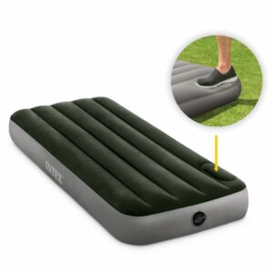 Felfújható matrac pumpával, 191x76x25, fekete | INTEX
